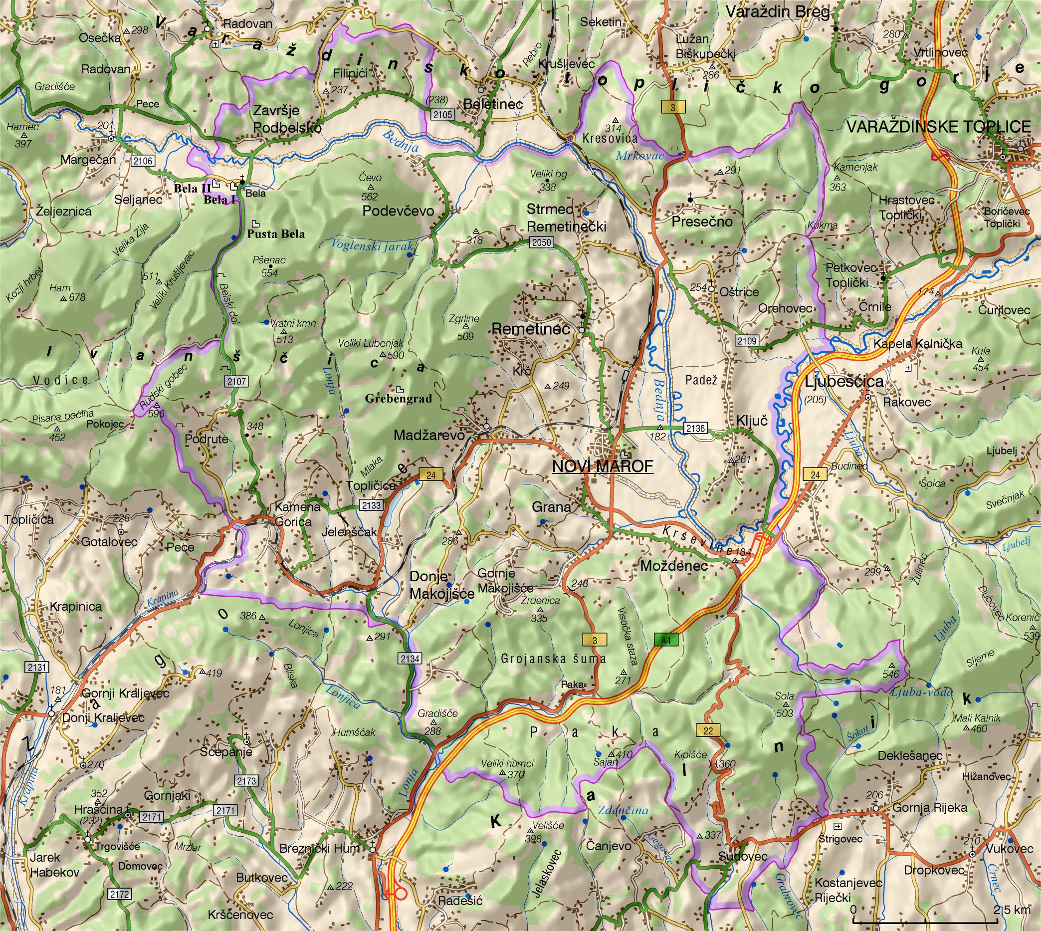 Novi Marof (područje Grada) 